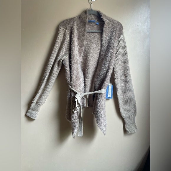 NEW gorgeous open knitted belted cardigan size XL boho - Picture 1 of 13